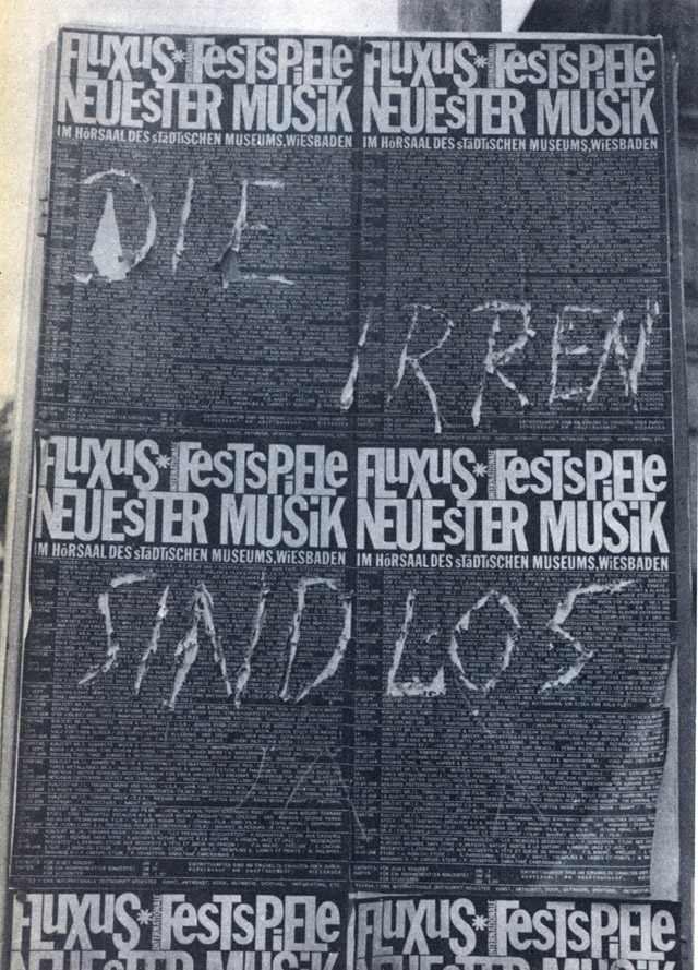 Poster, Wiesbaden Festival of  New Music, Scribbles, 1962