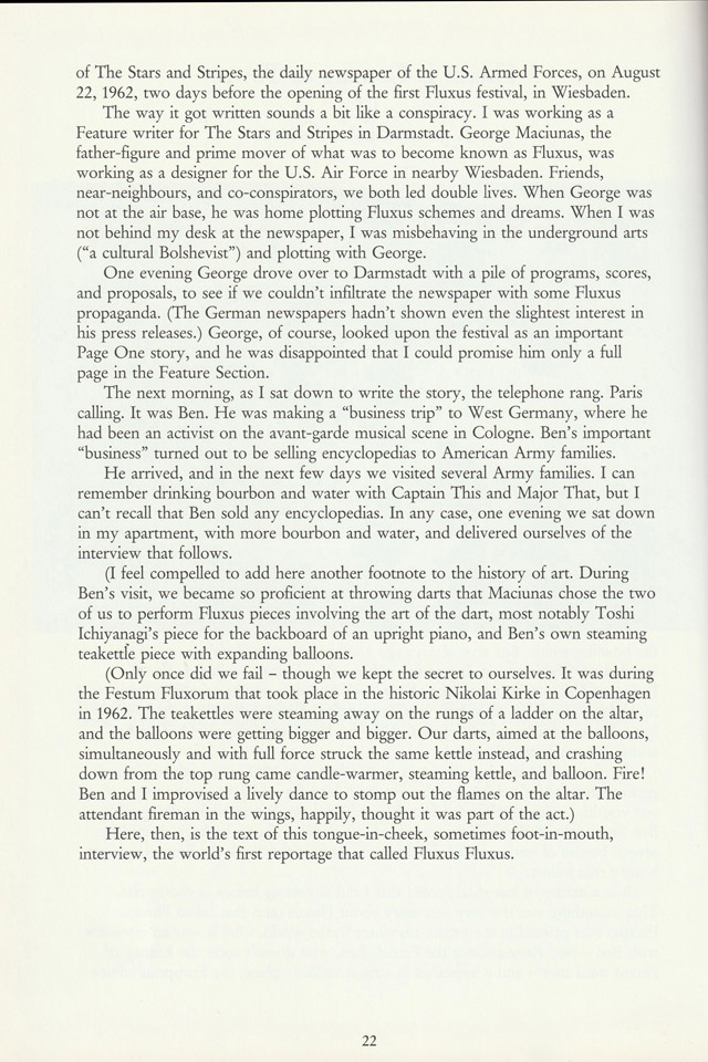 MyLife in Flux -- And Vice Versa (excerpts), Emmett Williams
