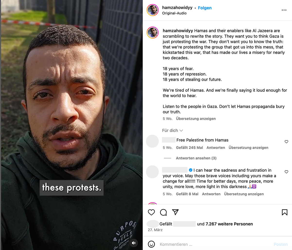 Screenshot Instagram hamzahowidyy