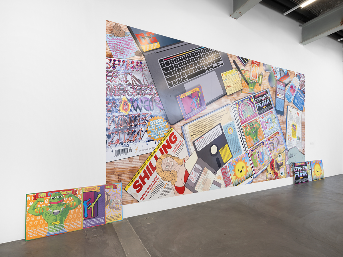 Installation view of DYOR: Crypto Glossary at Kunsthalle Zürich. Photograph by Julien Gremaud  © Kunsthalle Zürich