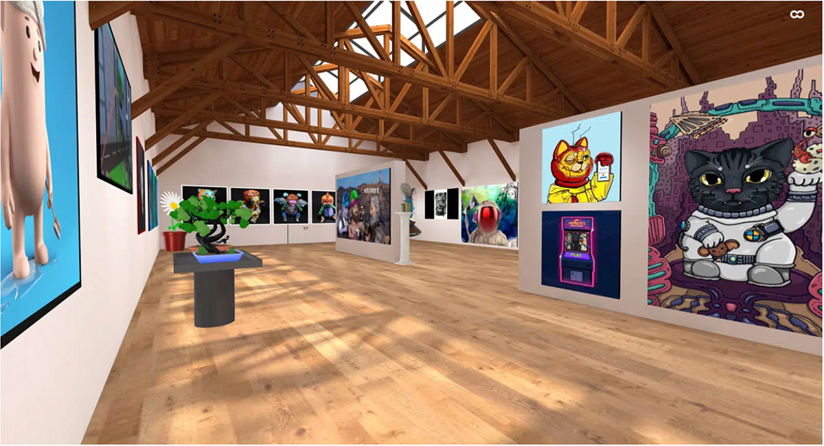 An example of a NFT gallery on OnCyber. Credit: blog.zenft.xyz