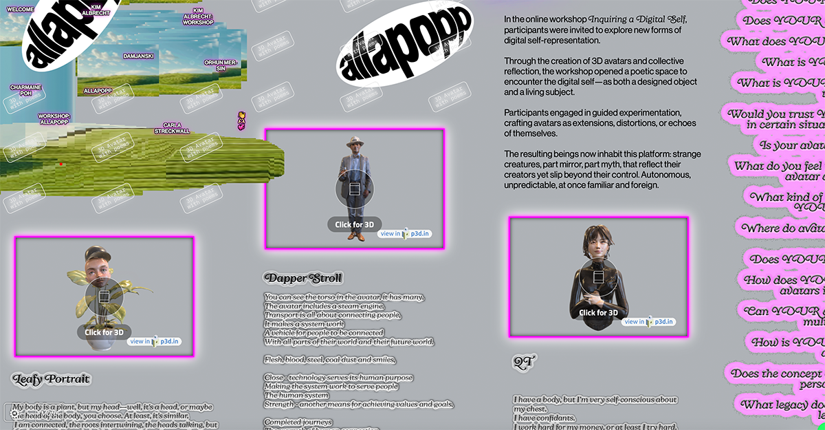 Attention is all I need, online, collaboration with HEK Basel, and students from OnCurating Academy Berlin, 2025