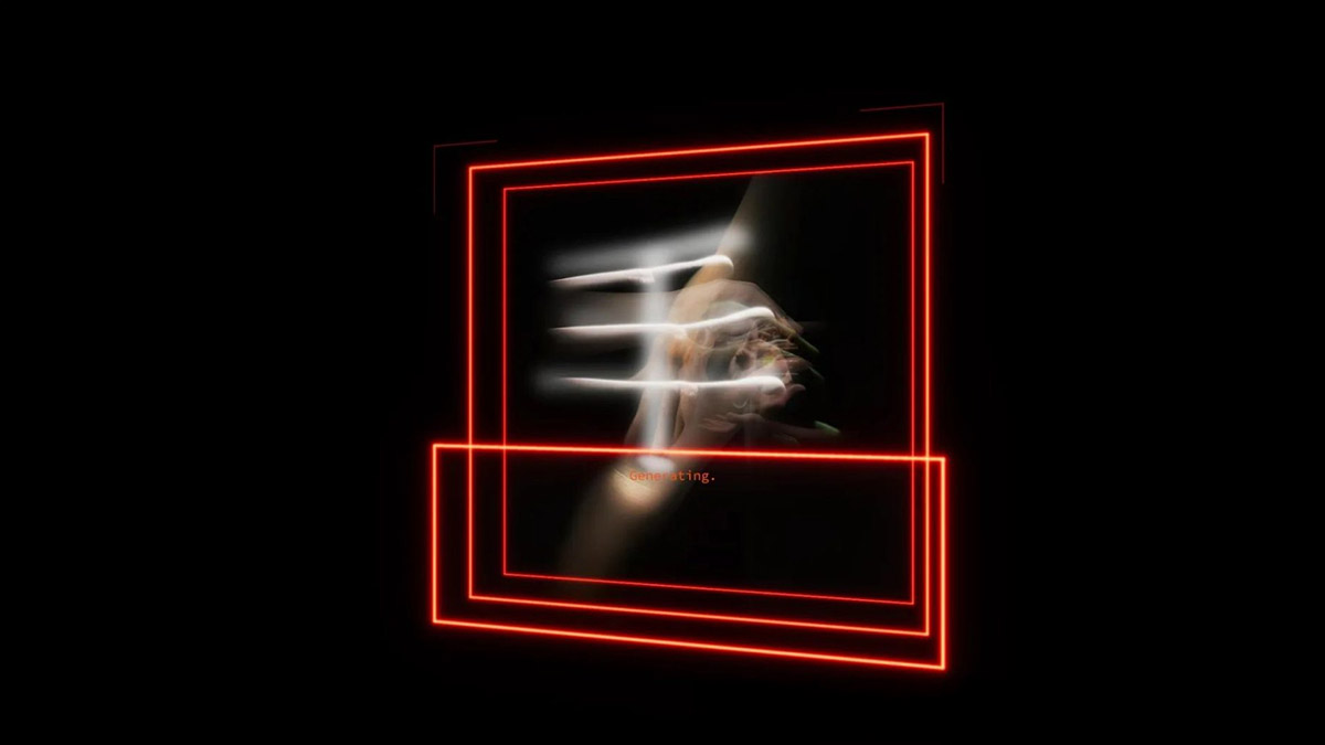 傅冬霆，《逆象演进》，人工智能影像，截帧，2023年。©傅冬霆