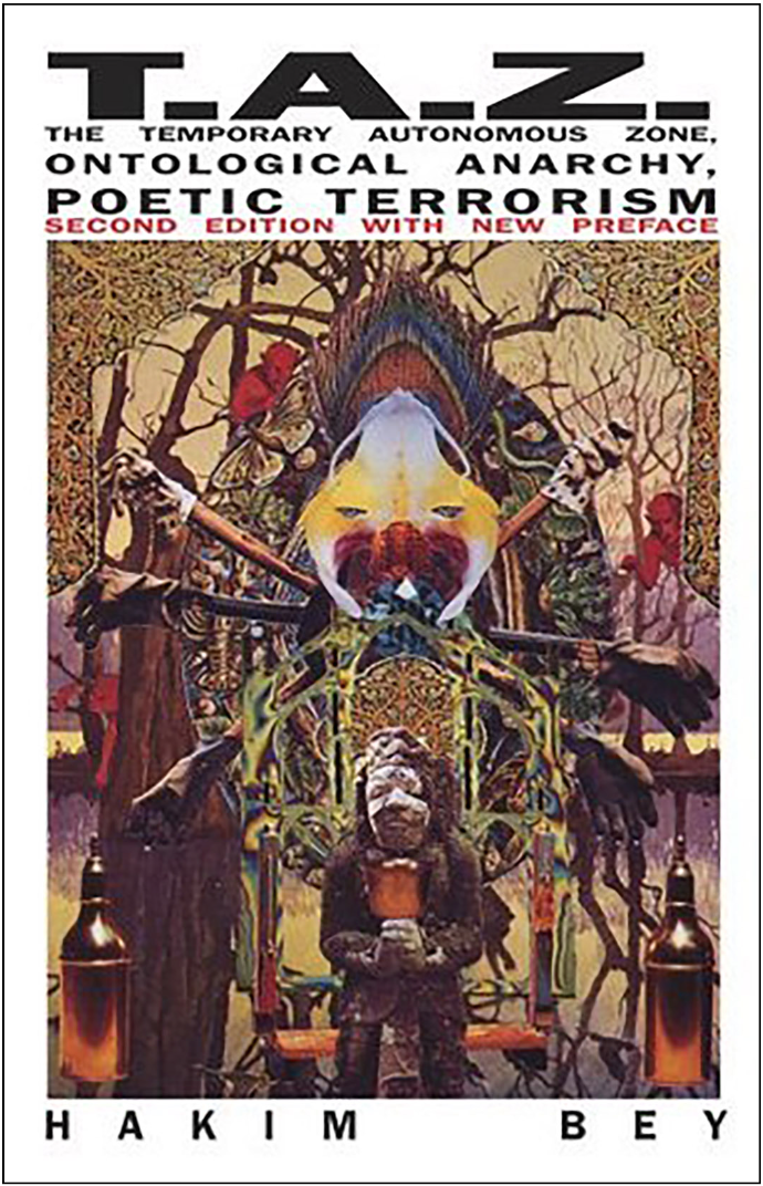 Cover of the book T.A.Z.: Temporary Autonomous Zone by Hakim Bey.